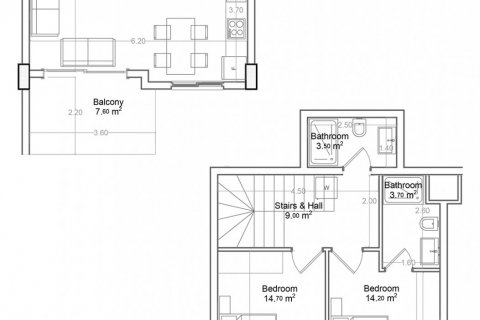 2+1 Penthouse in Yekta Green Life Gazipasa Residence, Gazipasa, Antalya, Turkey No. 160837