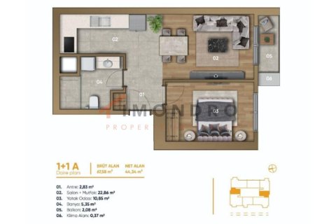 3+1 Wohnung  in Bagcilar, Istanbul, Türkei Nr. 193973 - 12