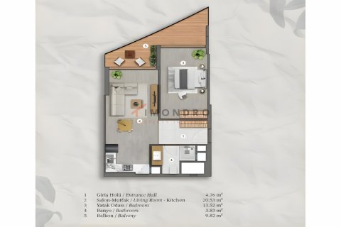 Продажа квартиры  в Бешикташе, Стамбуле, Турция 1+1, 67м2, №183926 – фото 24