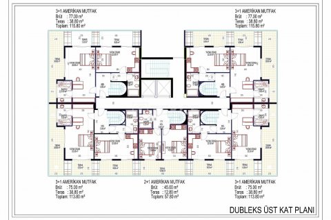Dubleks daire  3+1  Alanya, Antalya, Türkiye №192197 - 17