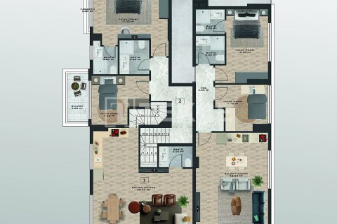 Продажа квартиры  в Аланье, Анталье, Турция 2+1, 117м2, №186712 – фото 5