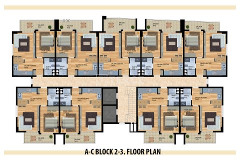 آپارتمان در Alanya ، ترکیه 1 خوابه ، 52 متر مربع. شماره 181979 - 27