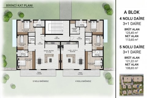 3+1 Penthäuser  in Bodrum, Mugla, Türkei Nr. 193133 - 22
