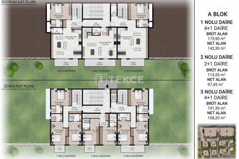 Продажа квартиры  в Бодруме, Мугле, Турция 2+1, 115м2, №193132 – фото 23