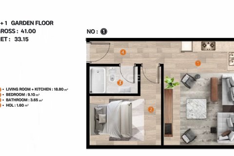 Продажа квартиры в Стамбуле, Турция 4+1, 120м2, №193131 – фото 10