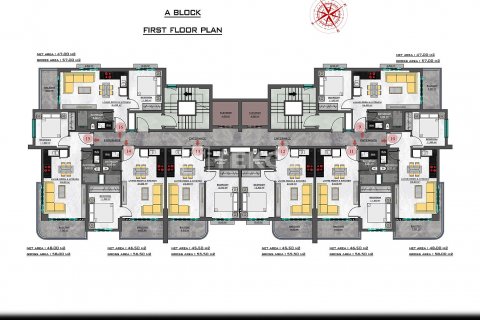 Продажа квартиры  в Аланье, Анталье, Турция 1+1, 54м2, №193634 – фото 28