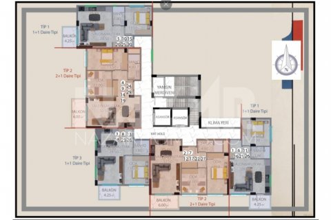 2+1 Leilighet i Alanya, Antalya, Tyrkia Nr. 189799 - 14