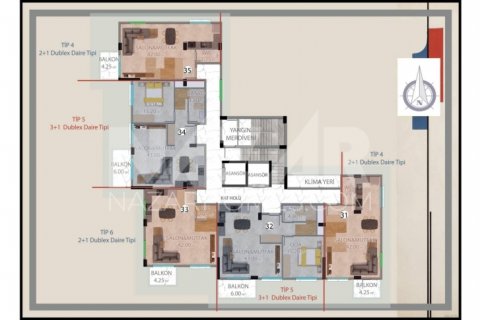 2+1 Leilighet i Alanya, Antalya, Tyrkia Nr. 189799 - 13