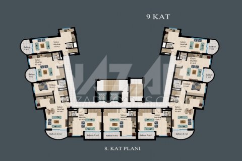 Продажа квартиры в Аланье, Анталье, Турция 1+1, 46м2, №189800 – фото 22