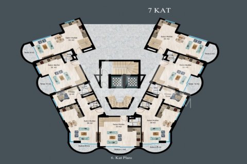 Продажа квартиры в Аланье, Анталье, Турция 1+1, 46м2, №189800 – фото 18