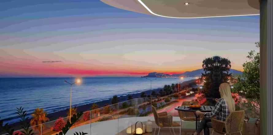 1+1 Lägenhet  i Alanya, Antalya, Turkiet Nr. 168004