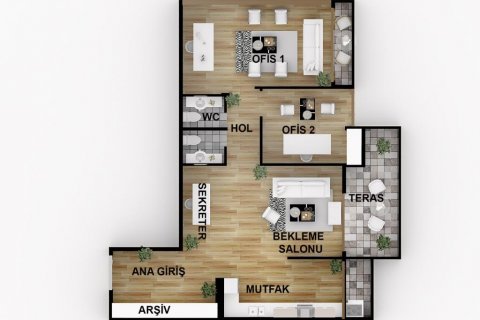 Продажа квартиры  в Мерсине, Турция 3 комн., 115м2, №186106 – фото 16