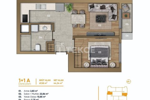 Продажа квартиры  в Стамбуле, Турция 3+1, 168м2, №187052 – фото 18