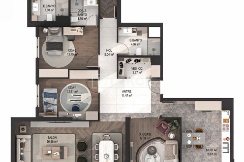 4+1 Leilighet  i Ankara, Tyrkia Nr. 193481 - 22