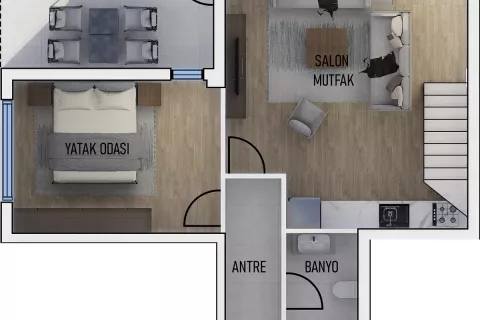 3+1 Lägenhet  i Mugla, Turkiet Nr. 183390 - 19