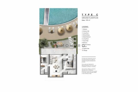 Apartment for sale  in Kayalar, Girne, Northern Cyprus, 1 bedroom, 100m2, No. 193185 – photo 19