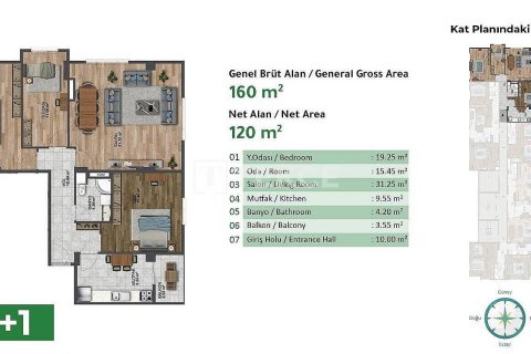 Продажа квартиры  в Стамбуле, Турция 3+1, 148м2, №191606 – фото 18