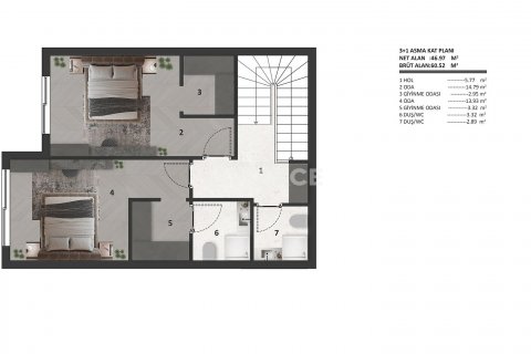 2+1 Leilighet  i Aksu, Antalya, Tyrkia Nr. 193313 - 6