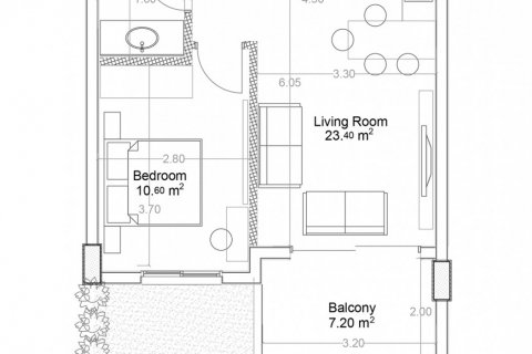آپارتمان در در Yekta Green Life Gazipasa Residence Gazipasa ، ترکیه 1 خوابه ، 64.7 متر مربع.  شماره 160753