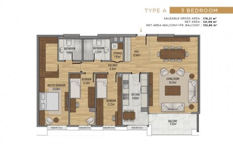 Продажа квартиры в Стамбуле, Турция 4 комн., 189м2, №186099 – фото 20