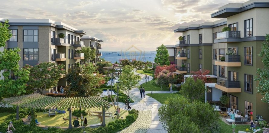 آپارتمان در  Pendik ، ترکیه 3 خوابه ، 131 متر مربع.  شماره 171604