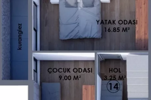 2+1 Lägenhet  i Aksu, Antalya, Turkiet Nr. 183106 - 6