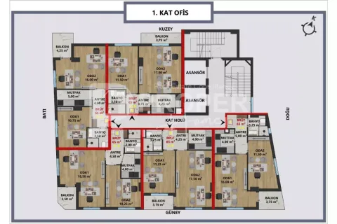 Daire   Muğla, Antalya, Türkiye №180636 - 4