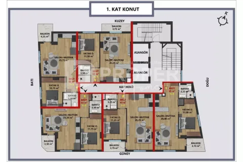 Daire   Muğla, Antalya, Türkiye №180636 - 3