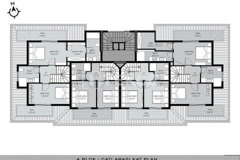 Продажа квартиры  в Аланье, Анталье, Турция 2+1, 70м2, №178349 – фото 11