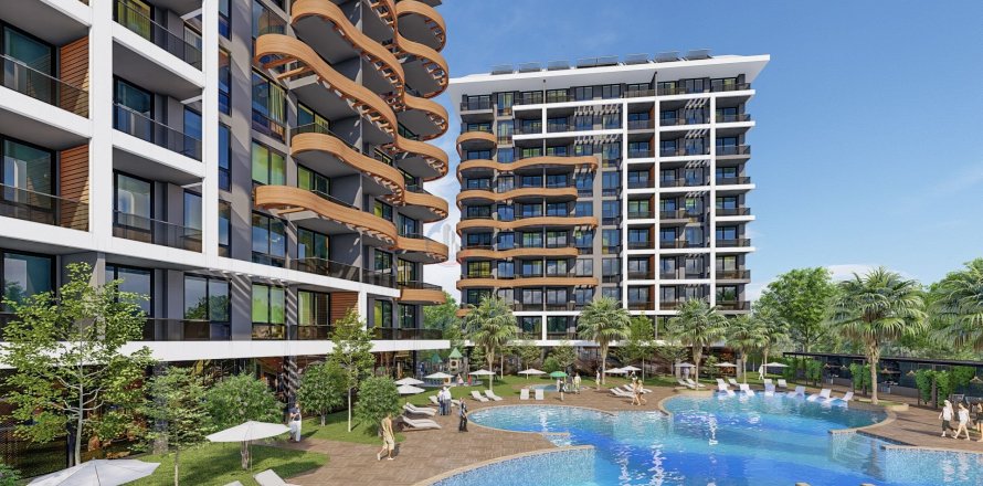 2+1 Lejlighed  i Alanya, Antalya, Tyrkiet Nr. 211580