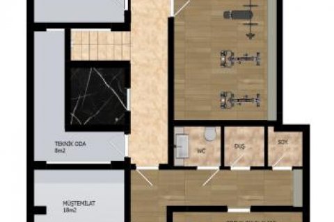 Daire   Alanya, Antalya, Türkiye №186227 - 16