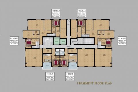 Leilighet  i Alanya, Antalya, Tyrkia Nr. 186266 - 11