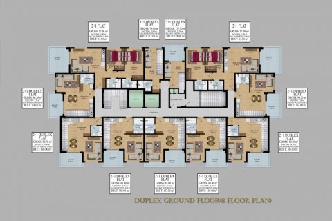 Leilighet  i Alanya, Antalya, Tyrkia Nr. 186266 - 16