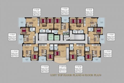 Leilighet  i Alanya, Antalya, Tyrkia Nr. 186266 - 14