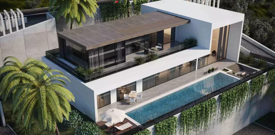 Вилла  4-х ком. в Каргыджаке, Аланья, Анталья, Турция №176945