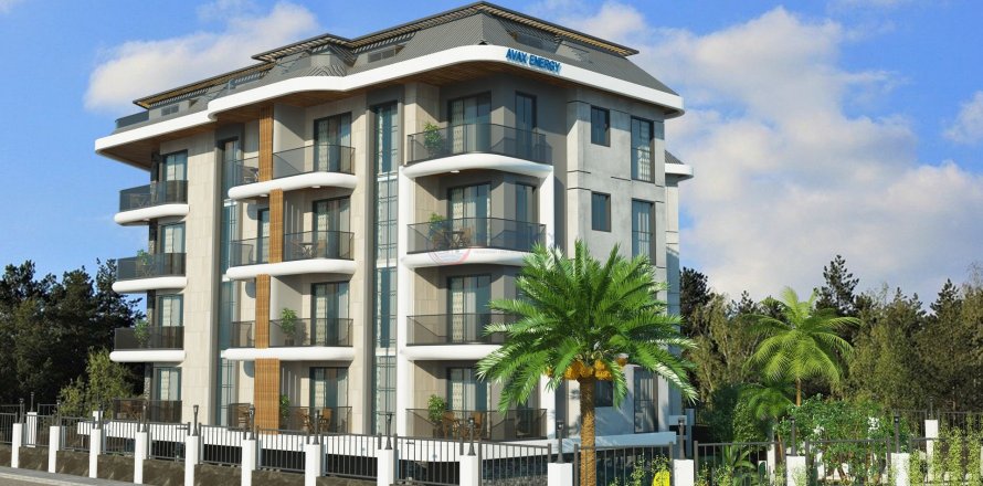 1+1 Lejlighed  i Alanya, Antalya, Tyrkiet Nr. 211403