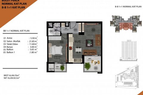 Lejlighed  i Mersin, Tyrkiet Nr. 186473 - 16