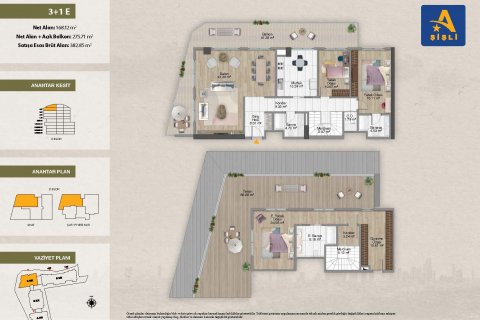 Продажа квартиры  в Шишли, Стамбуле, Турция 3+1, 382.85м2, №188098 – фото 2