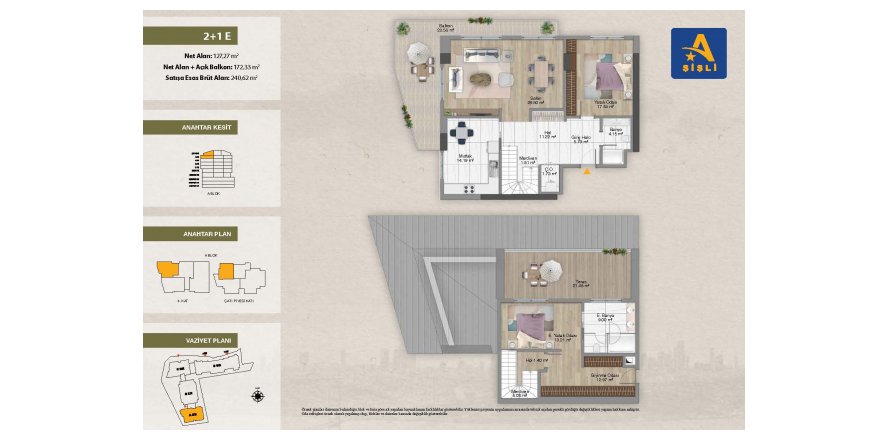 Квартира в Avrupa Konutlari Şişli 2+1, Шишли, Стамбул, Турция №188097