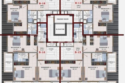 Apartment for sale in Alanya, Antalya, Turkey, 1 bedroom, 80m2, No. 187034 – photo 16