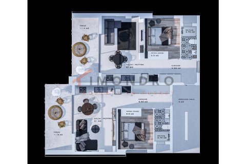 1+1 Lejlighed  i Bahceli, Girne,  Nr. 192318 - 22