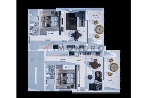 1+1 Lejlighed  i Bahceli, Girne,  Nr. 192318 - 23