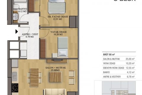 Продажа квартиры в Стамбуле, Турция 4 комн., 92м2, №186365 – фото 20