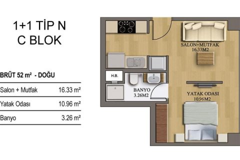 Продажа квартиры в Стамбуле, Турция 4 комн., 92м2, №186365 – фото 23