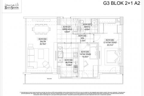 Продажа квартиры  в Стамбуле, Турция 2 комн., 78.35м2, №186408 – фото 13