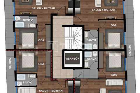 Продажа квартиры  в Анталье, Турция 2+1, 120м2, №206522 – фото 7