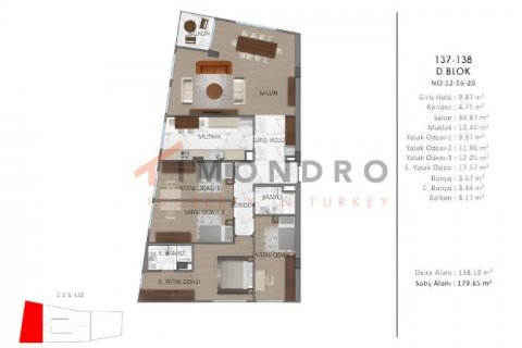 4+1 Lejlighed  i Üsküdar, Istanbul, Tyrkiet Nr. 206532 - 15