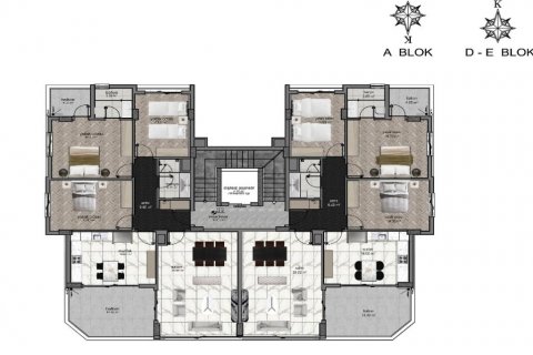 Продажа квартиры  в Аланье, Анталье, Турция 2 комн., 55м2, №186255 – фото 22