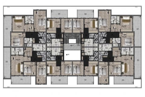 Продажа квартиры  в Аланье, Анталье, Турция 2 комн., 55м2, №186255 – фото 28