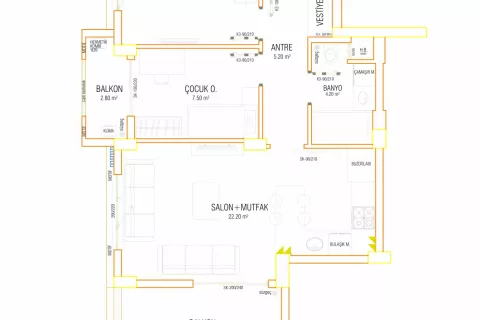Продажа квартиры  в Аксу, Анталье, Турция 2+1, 87м2, №182823 – фото 8